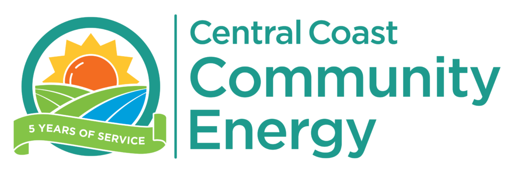 Group of diverse supporters at SLO Climate Coalition event promoting climate action.